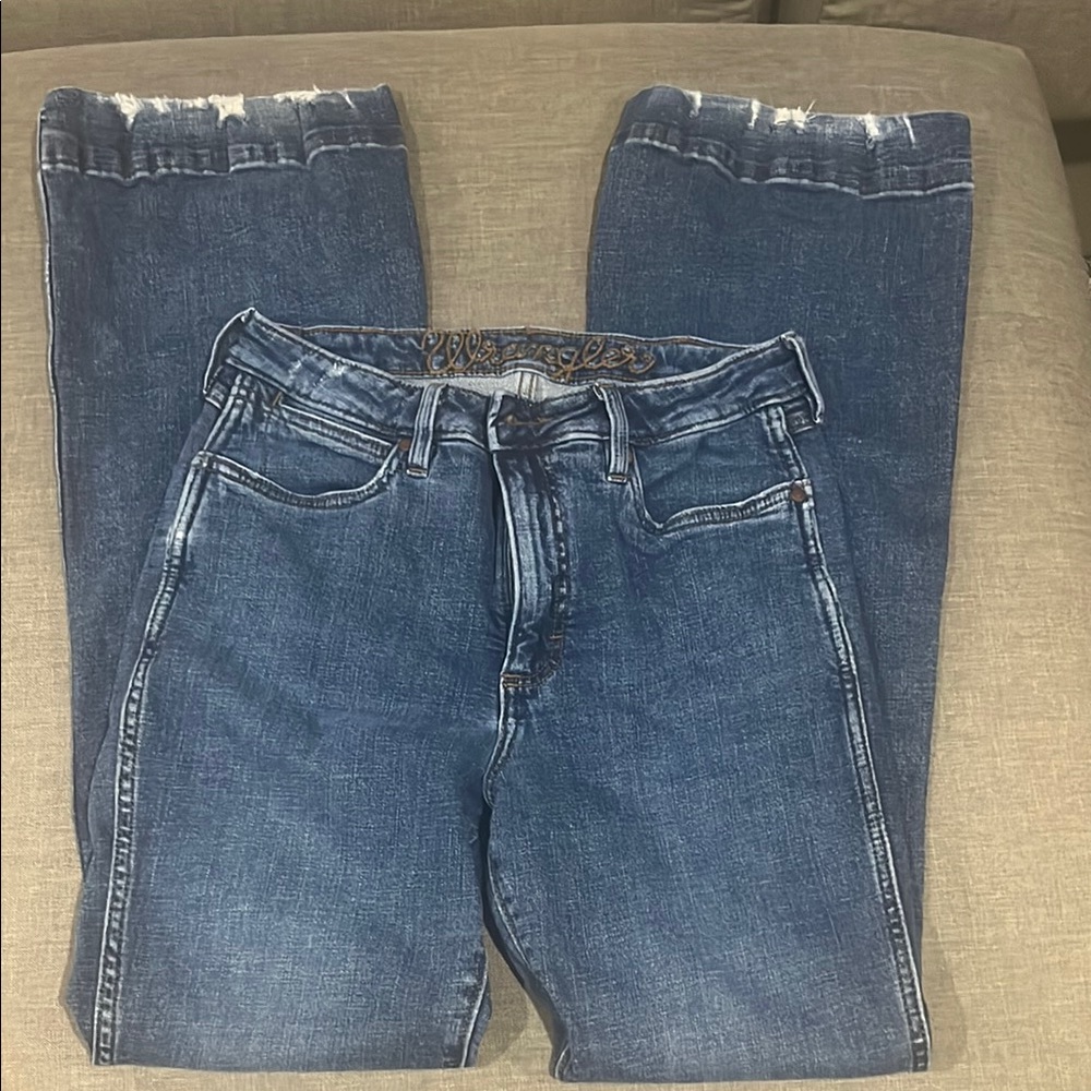 Wrangler Blue Straight Jeans Classic Fit - Picture 4 of 4